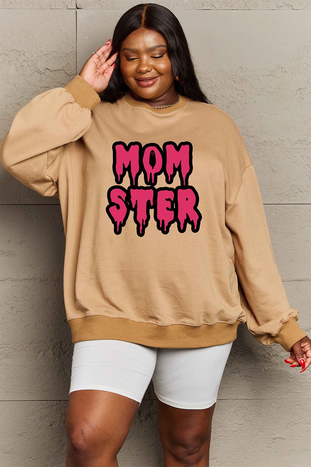 Mom's Love Graphic Sweatshirt in Full Size