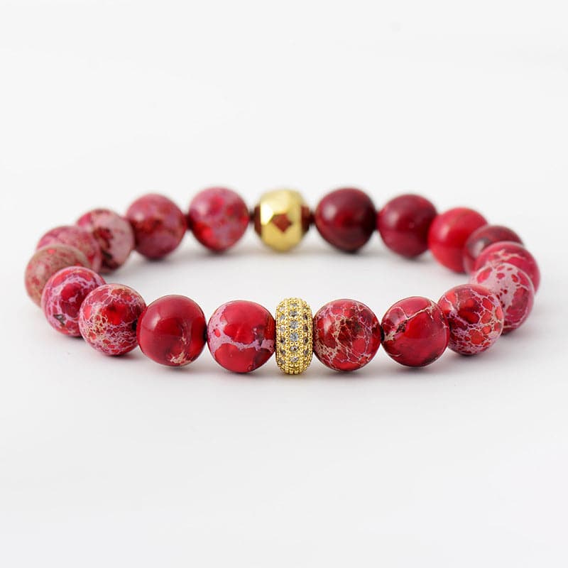 Natural Stone Beaded Bracelet.