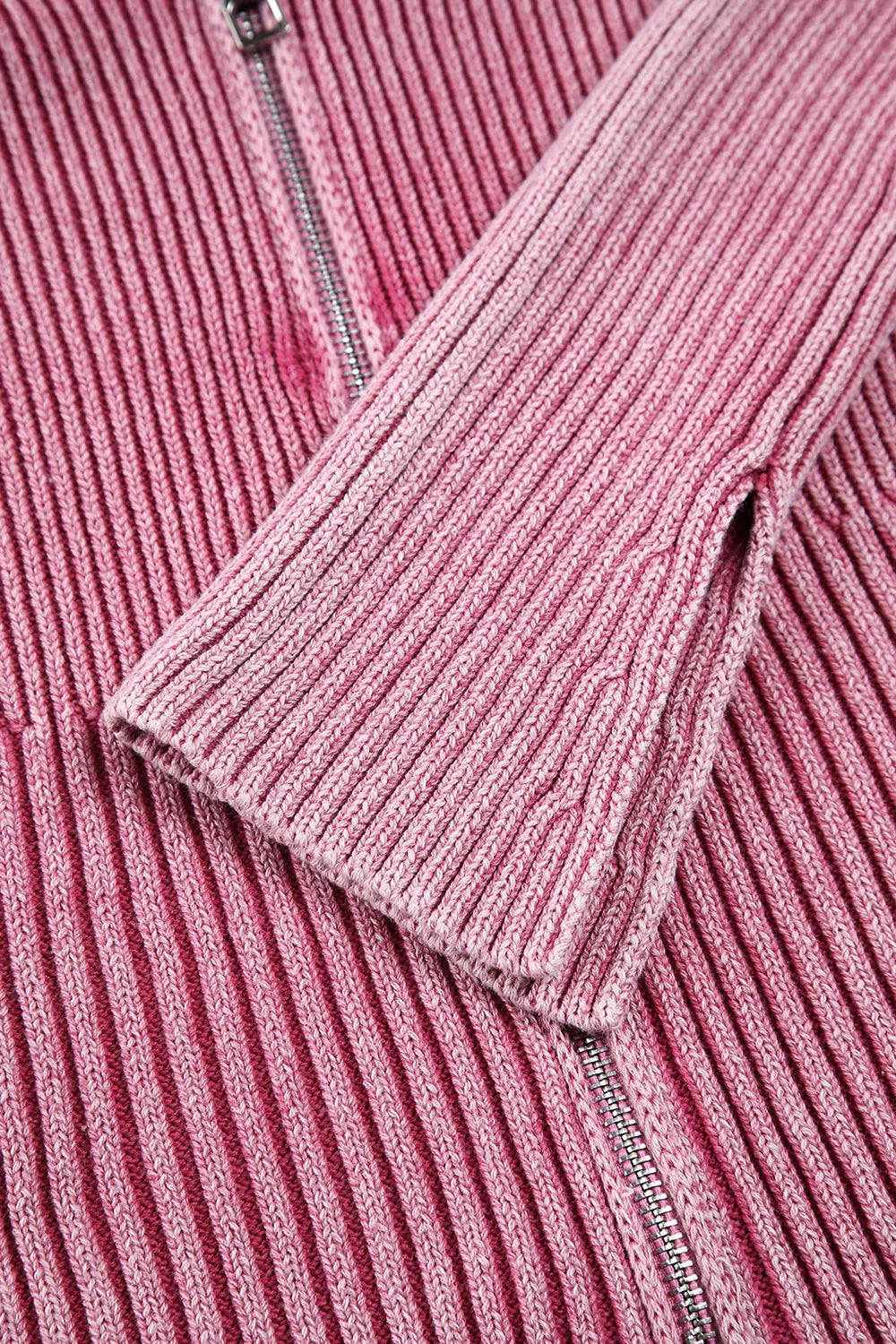 Double Take: Ribbed Zip Cardigan