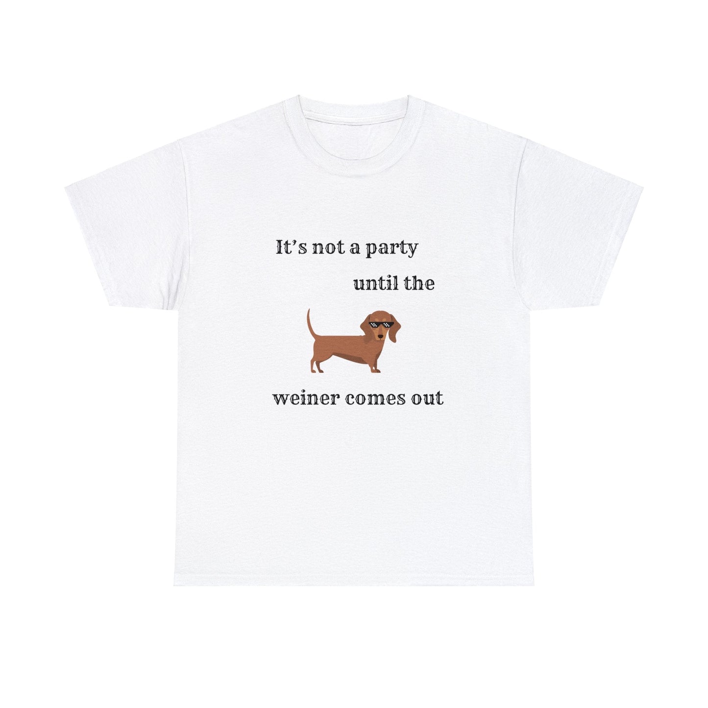 Dachshund Weiner Party Short Sleeve Tee