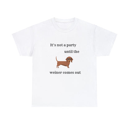 Dachshund Weiner Party Short Sleeve Tee