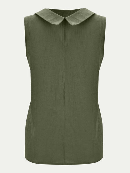 Full Size Round Neck Sleeveless Top.