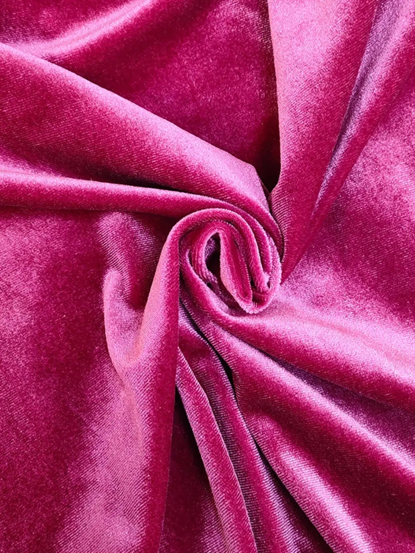 Rich Magenta Cowl Neck Velvet Blouse With Long Sleeves Simply Love