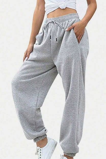 Comfy pocketed joggers with an elastic waistband