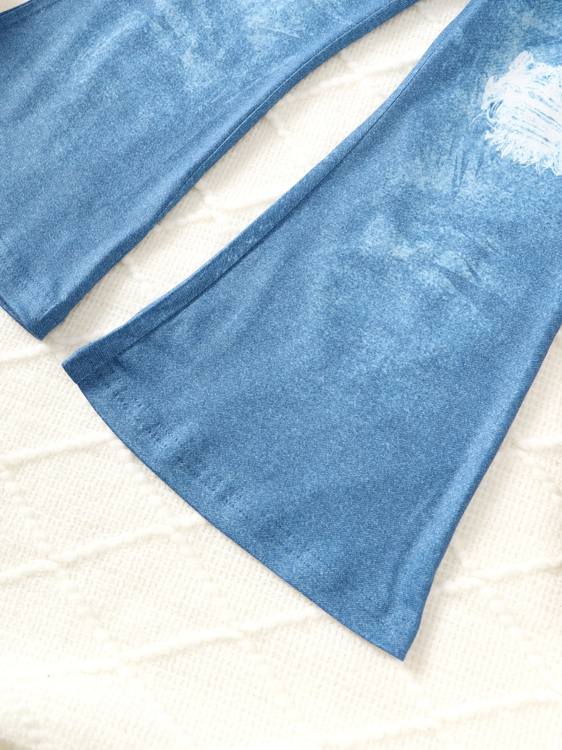 Children's Butterfly Print Top and Flare Pants Set Divine Design4U