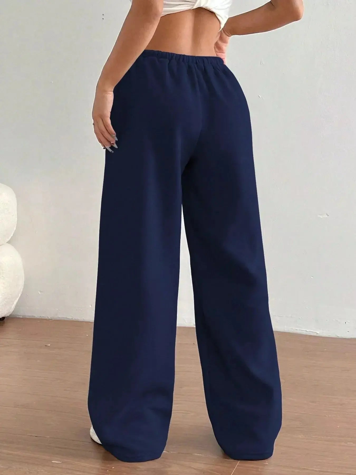 Casual Drawstring High Waist Wide Leg Sweatpants With Pockets Simply Love