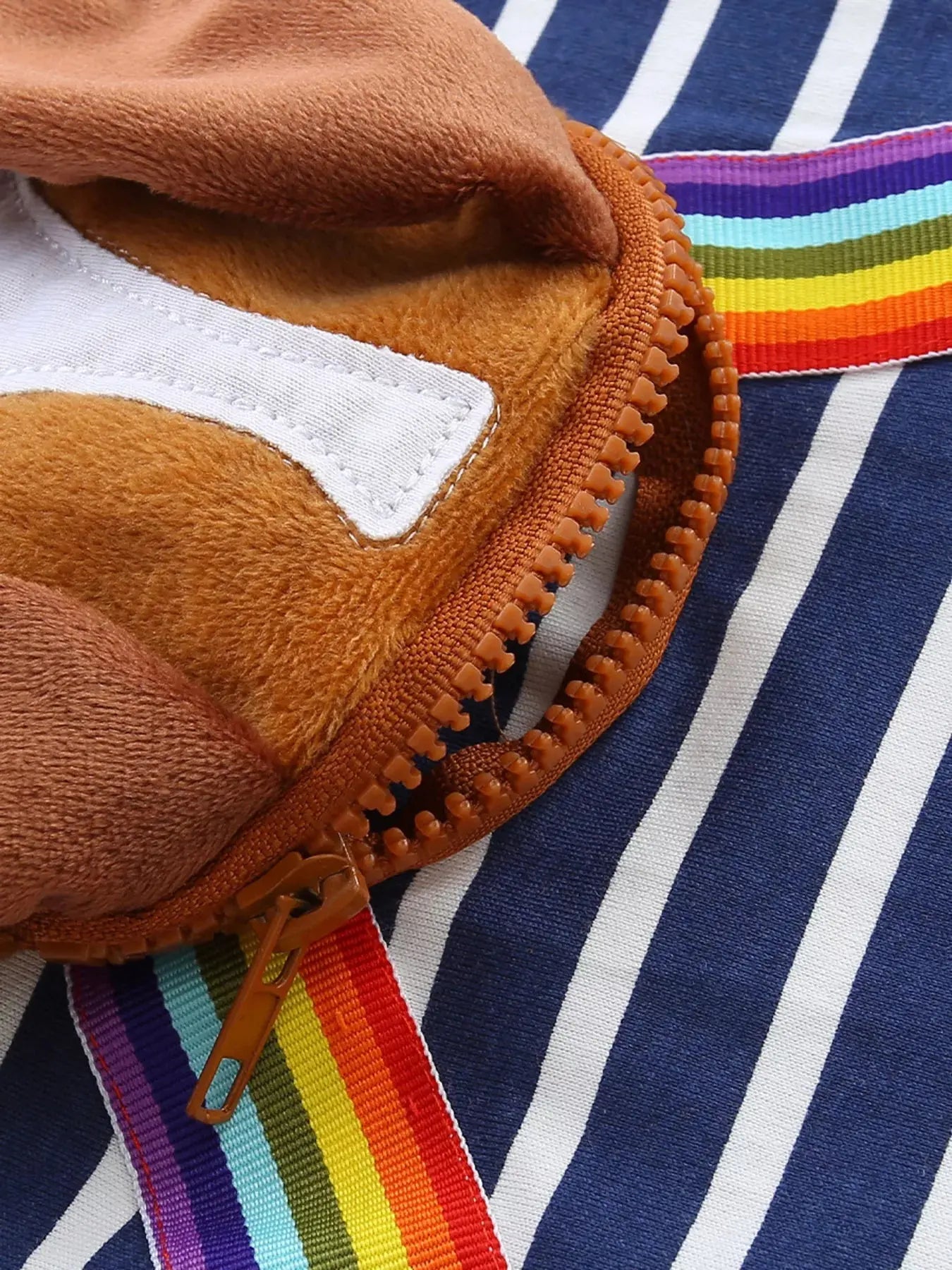 Children's Dog Striped Long Sleeve Dress Simply Love