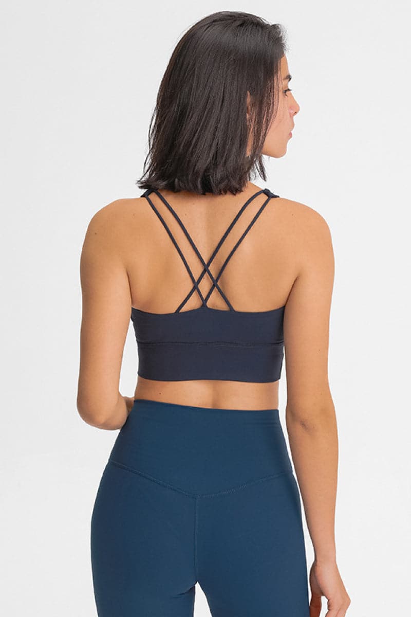 Double-Strap Cross-Back Sports Bra.