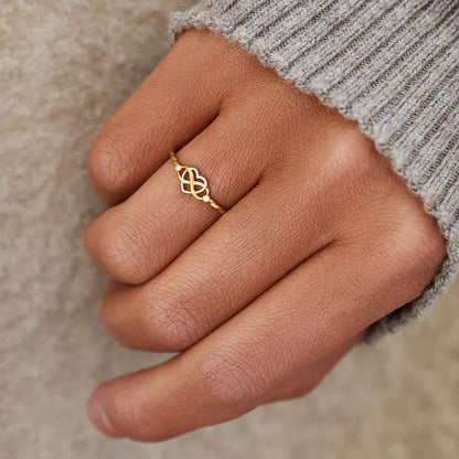 Number 8 Heart 925 Sterling Silver Ring.