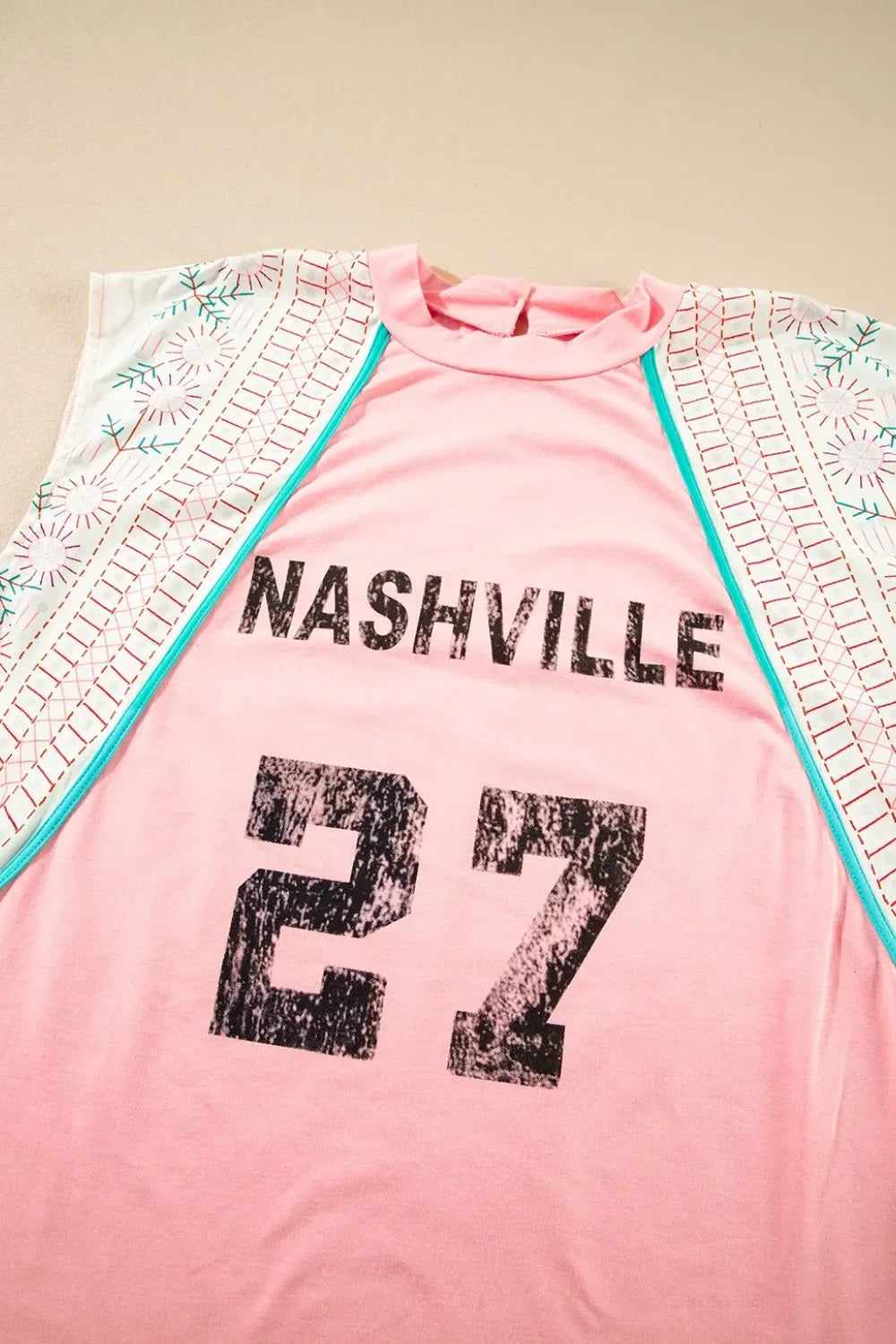 NASHVILLE Printed Patchwork Tank