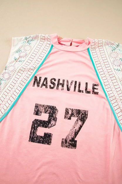 NASHVILLE Printed Patchwork Tank