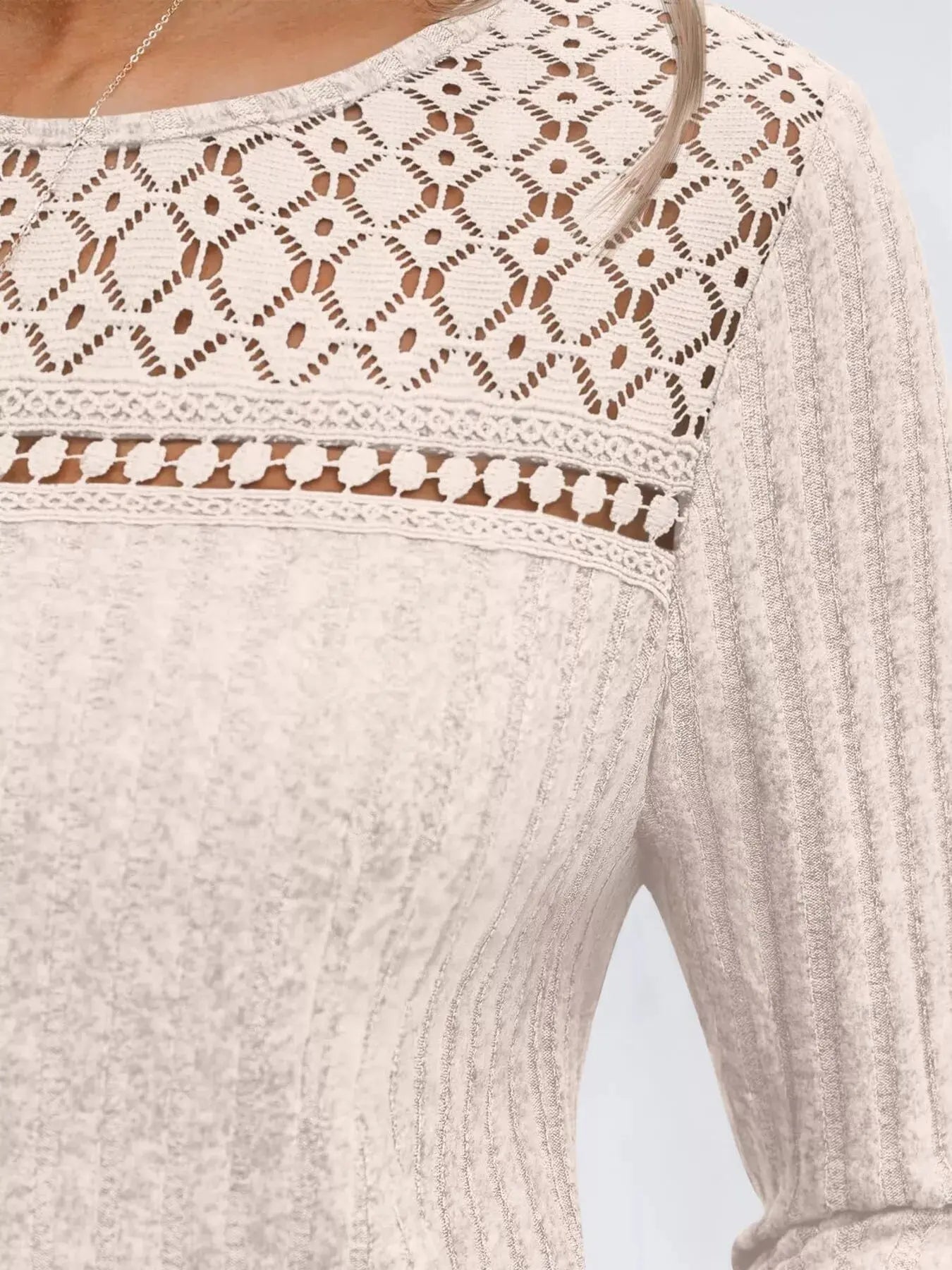 Ribbed Long Sleeve T-Shirt Simply Love