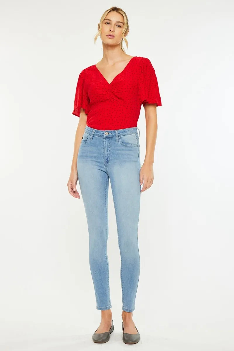 Kancan High Rise Super Skinny Jeans for Women - Love Salve 