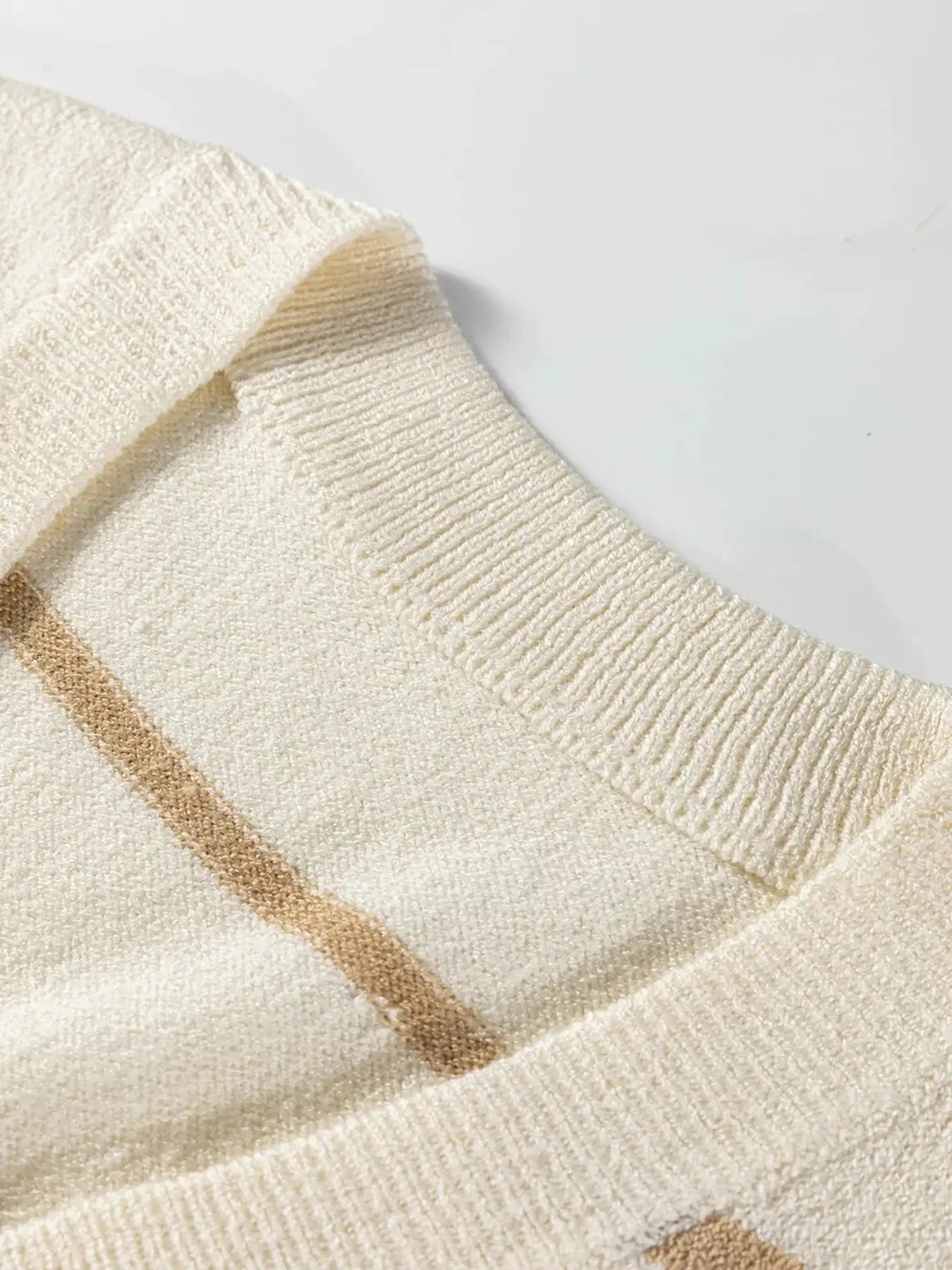 Striped Button-Down Sweater Vest Simply Love