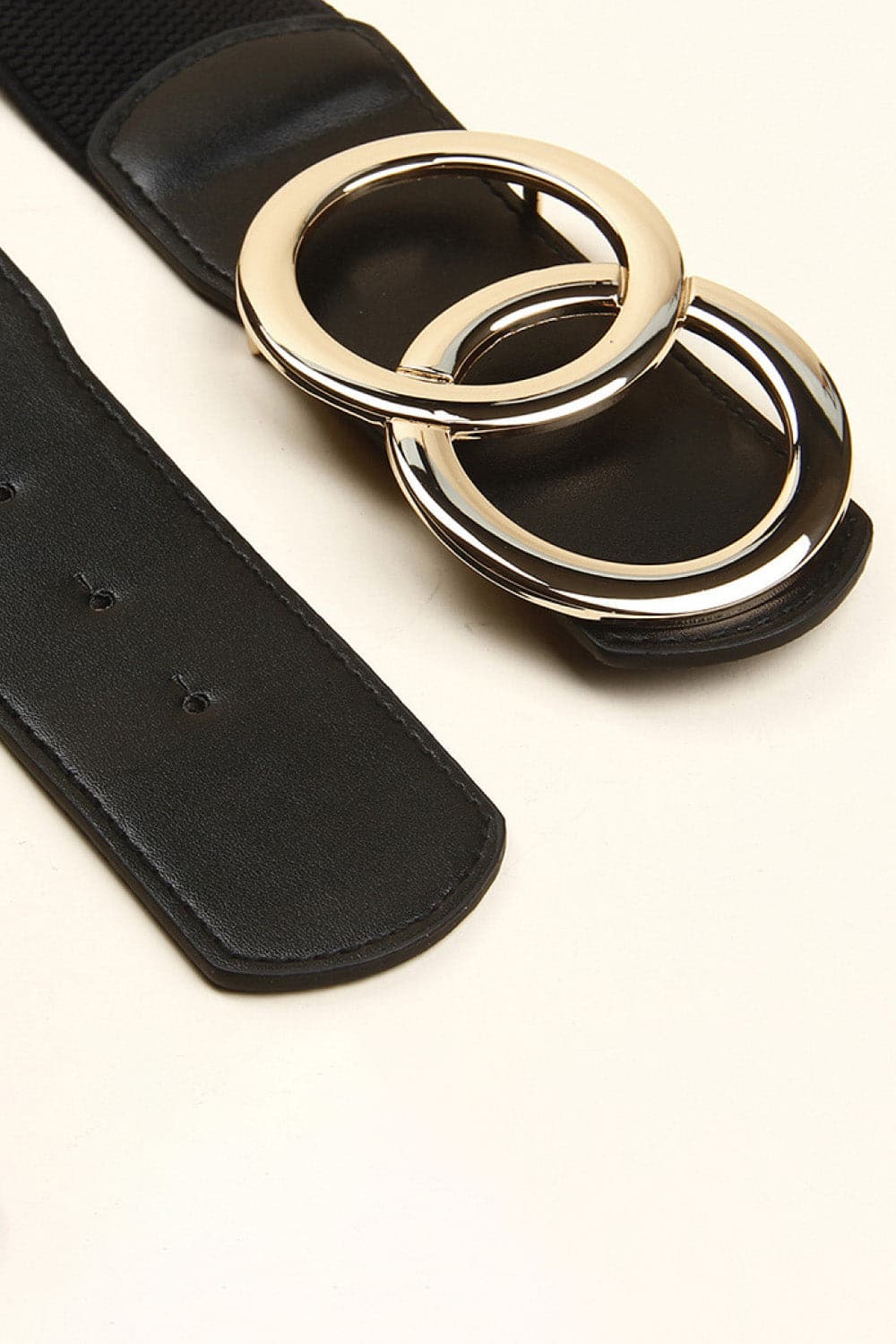 Zinc Alloy Buckle Elastic PU Belt.