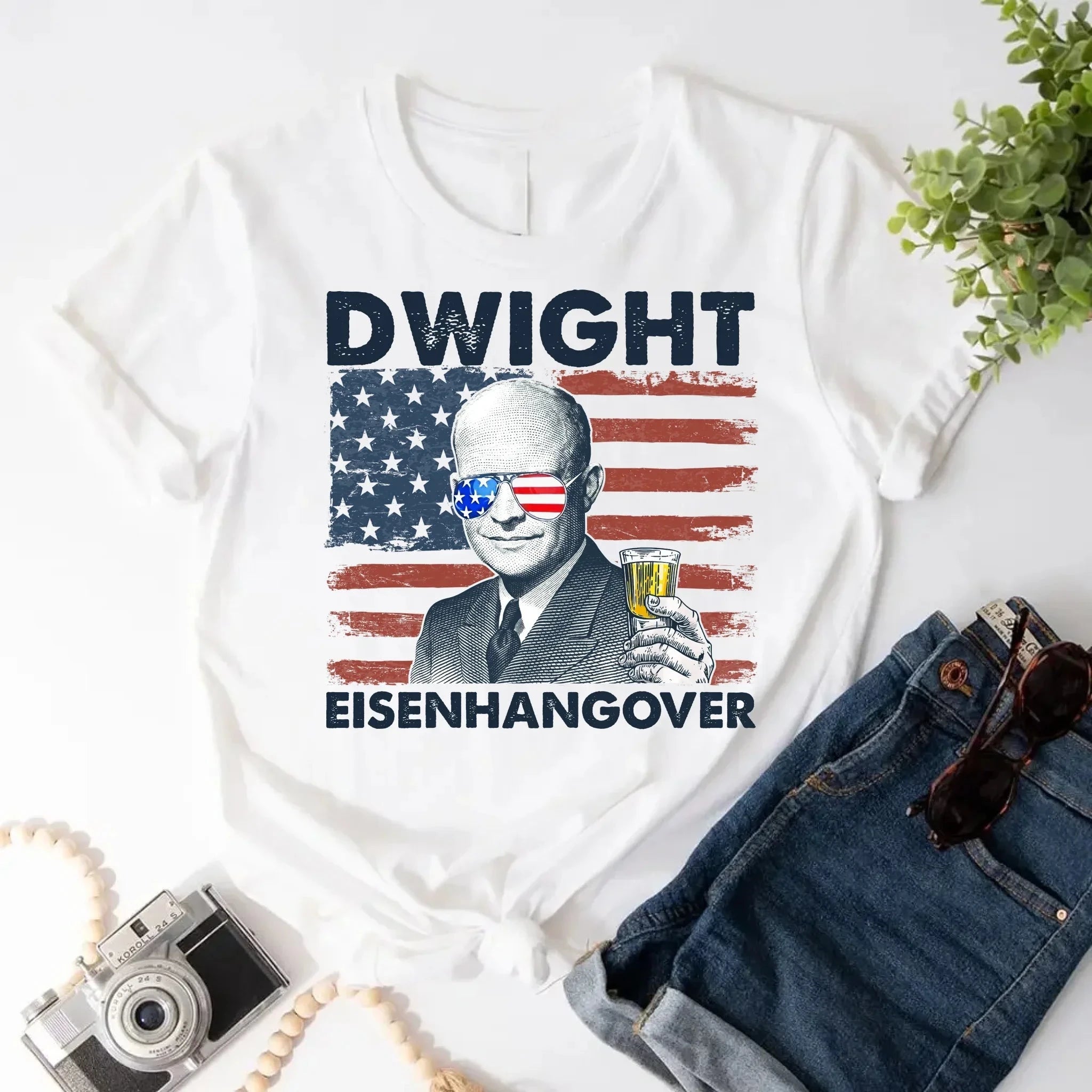 Eisenhangover 4th of July Shirt – Funny Dwight Eisenhower Boozy Tee Adorb.co
