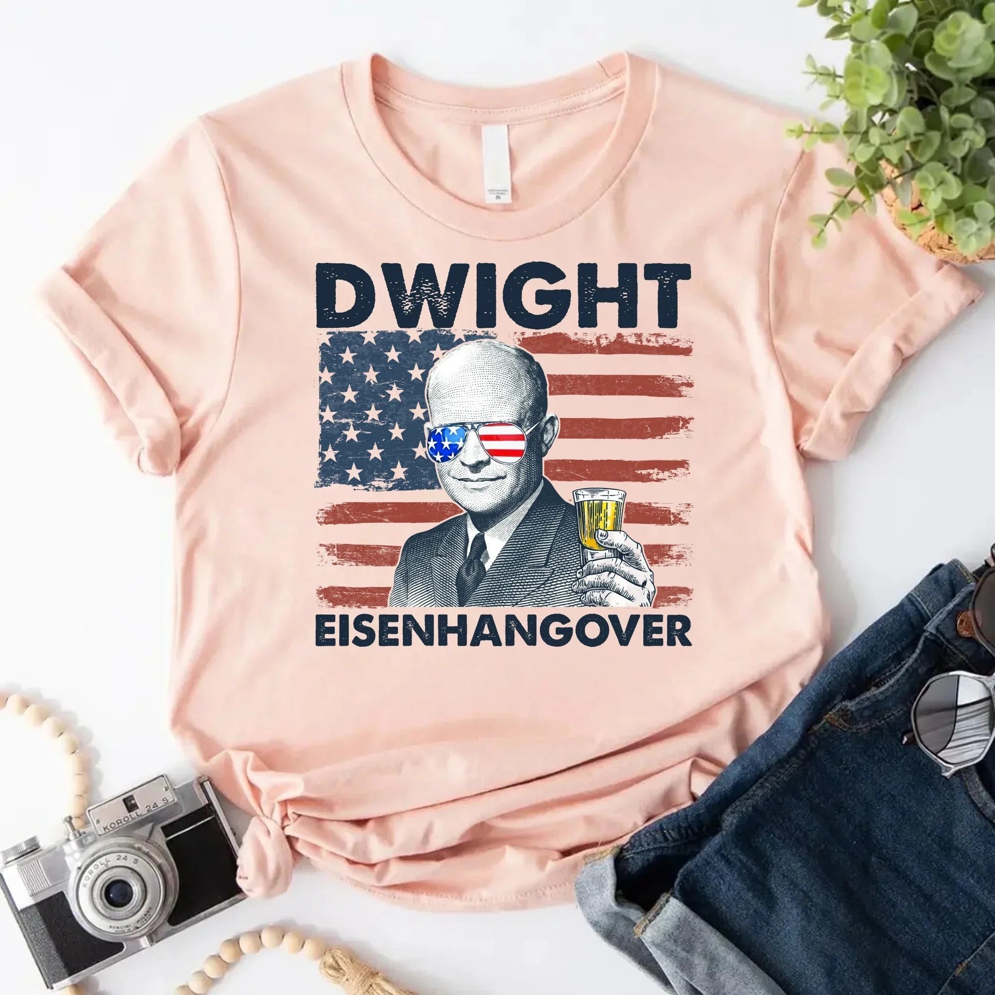 Eisenhangover 4th of July Shirt – Funny Dwight Eisenhower Boozy Tee Adorb.co