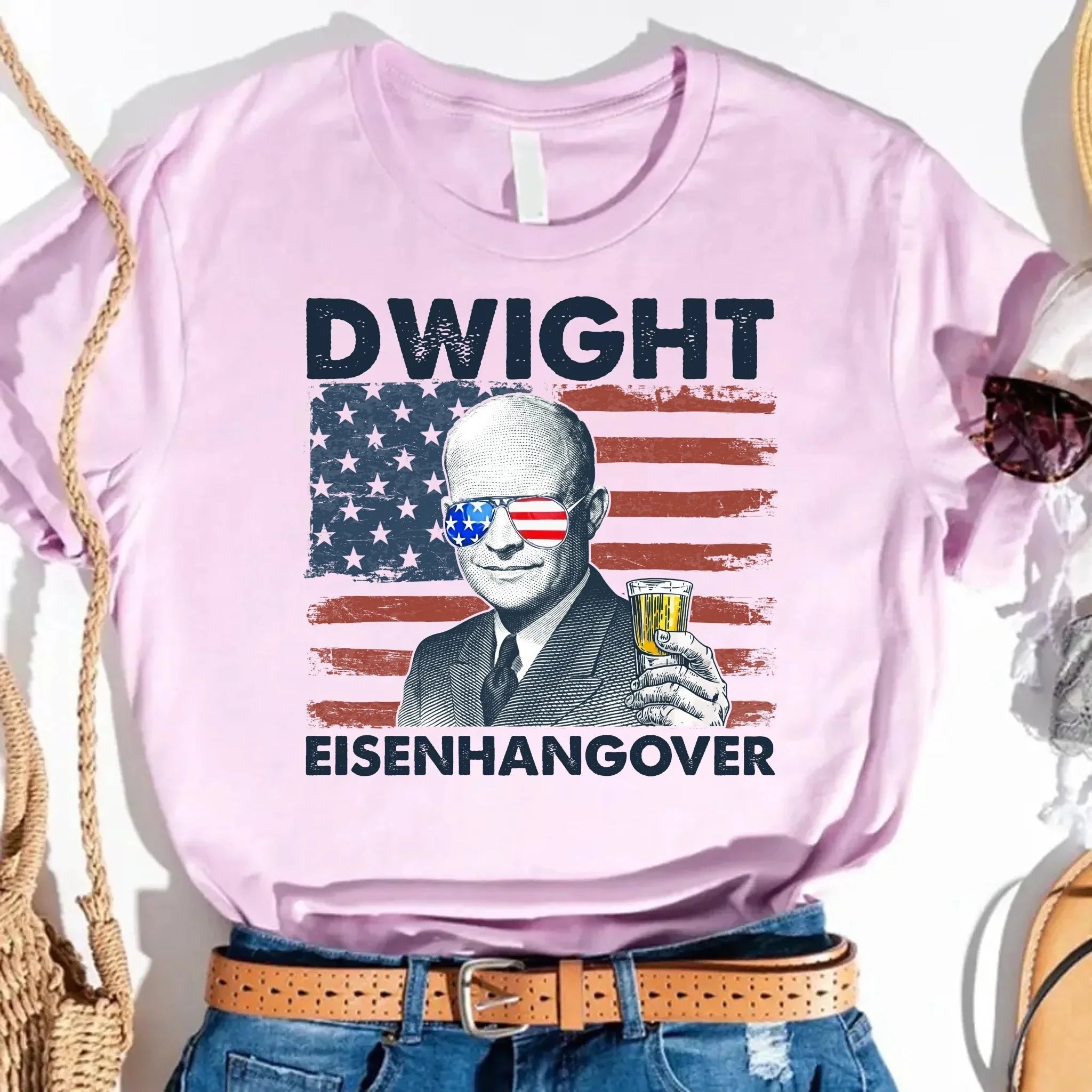 Eisenhangover 4th of July Shirt – Funny Dwight Eisenhower Boozy Tee Adorb.co