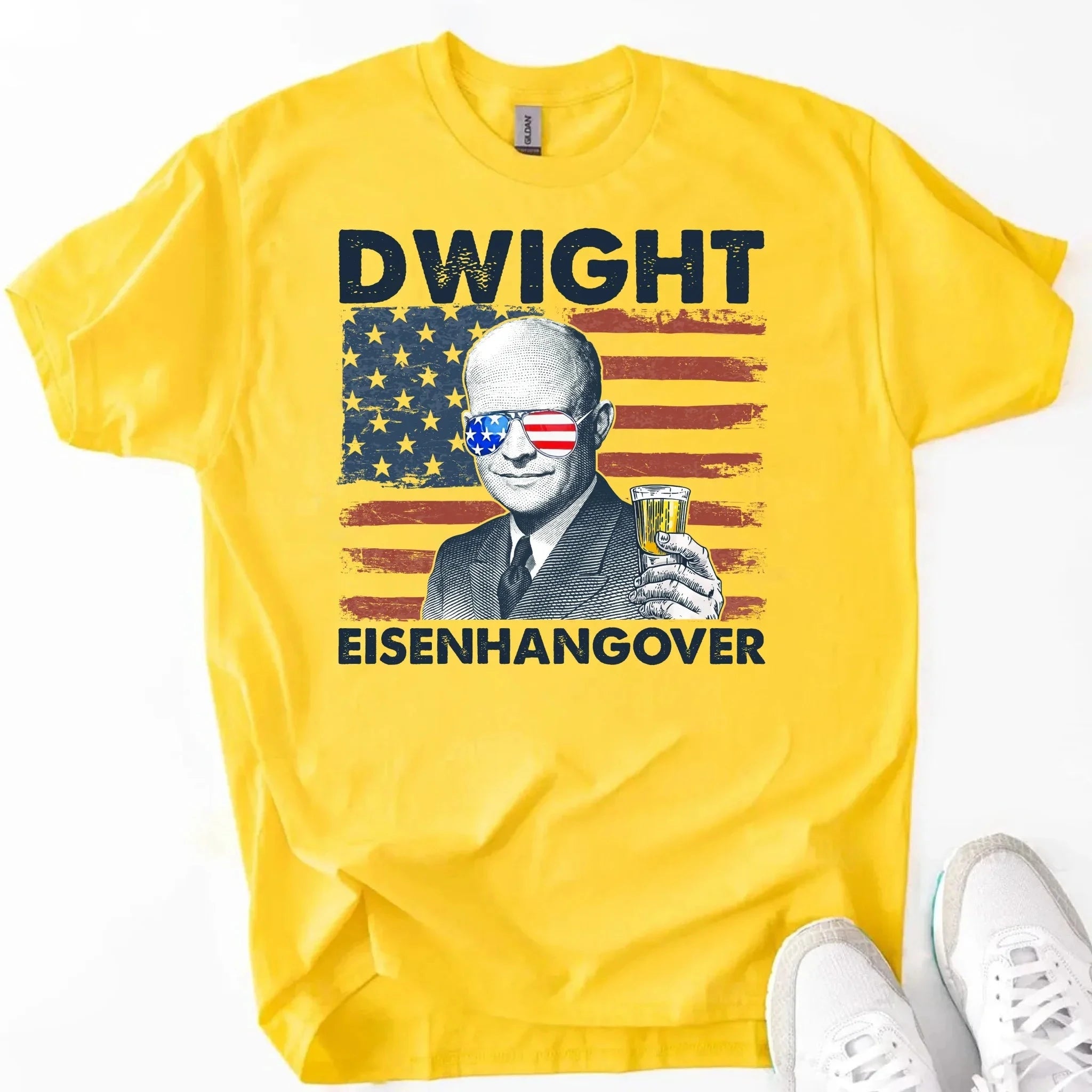 Eisenhangover 4th of July Shirt – Funny Dwight Eisenhower Boozy Tee Adorb.co