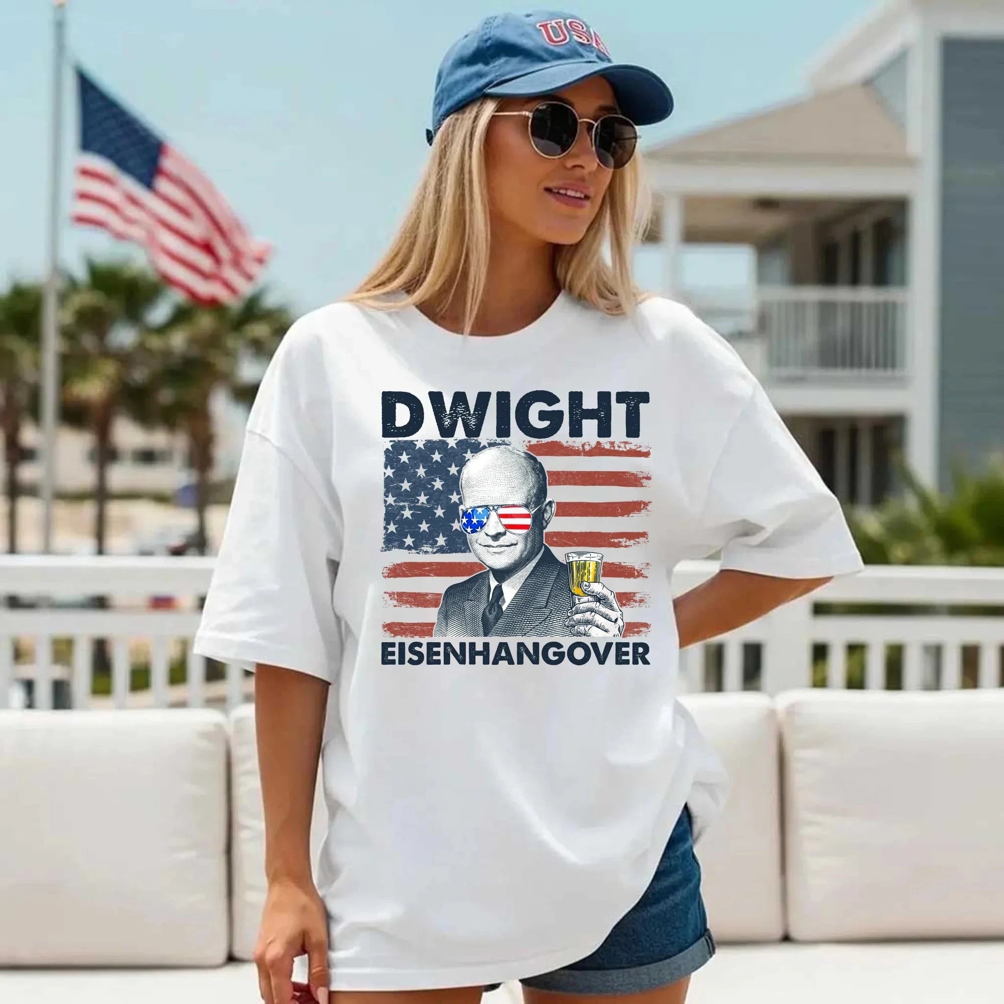 Eisenhangover 4th of July Shirt – Funny Dwight Eisenhower Boozy Tee Adorb.co