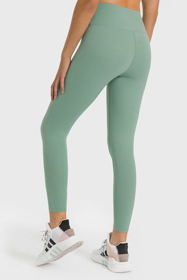 High Waist Ankle-Length Yoga Leggings.