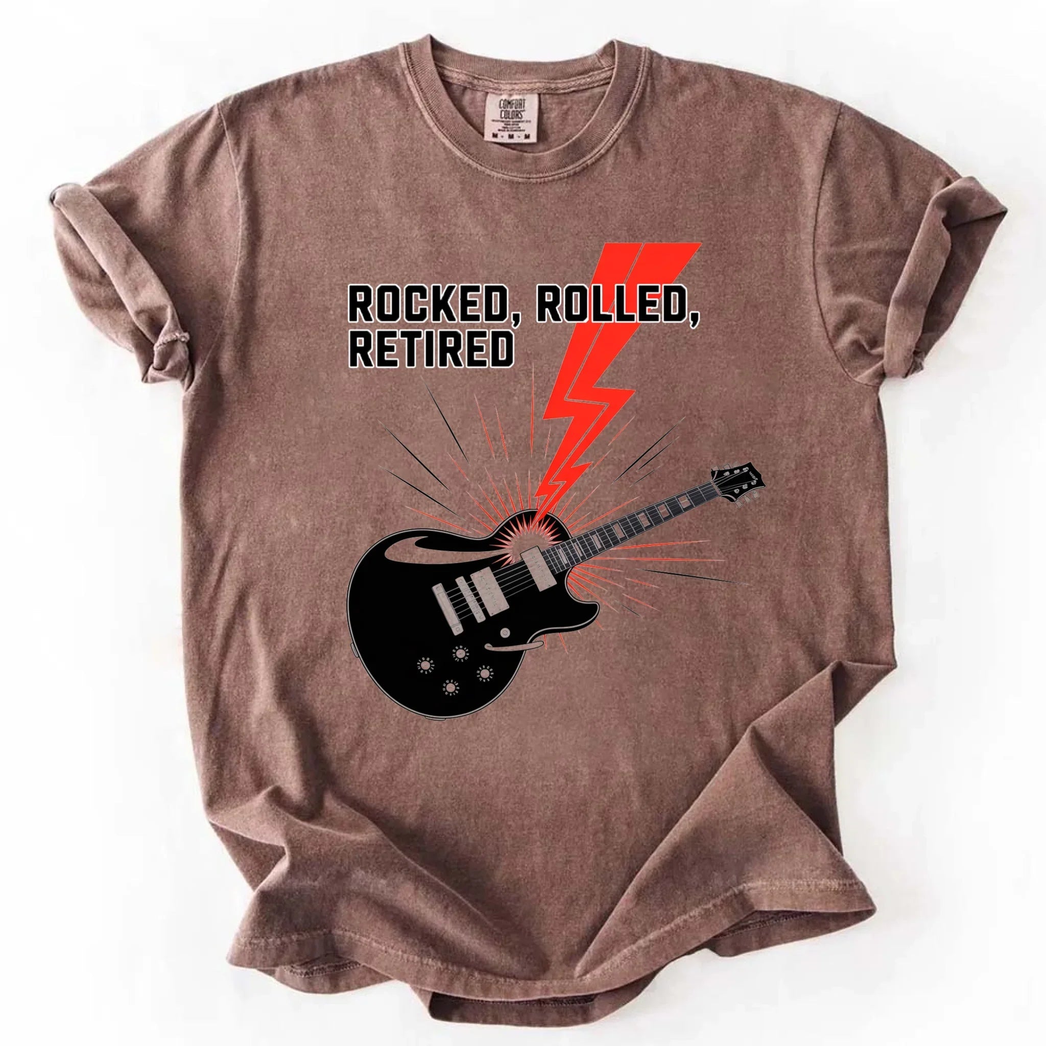 Rocked Rolled Retired T-Shirt – Funny Retirement Gift Shirt Adorb.co