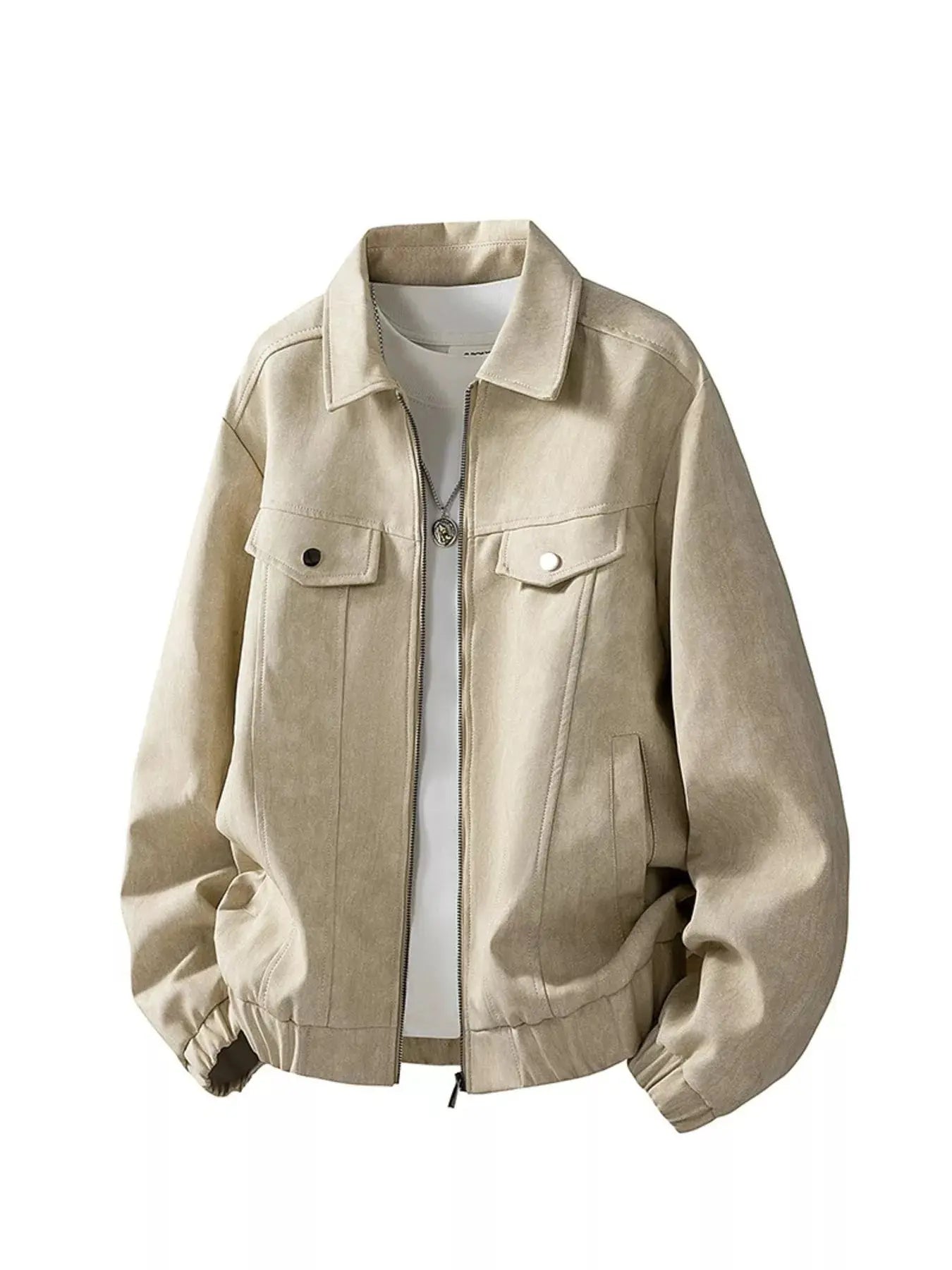 Men's Plus Size Casual Zip Up Jacket Simply Love
