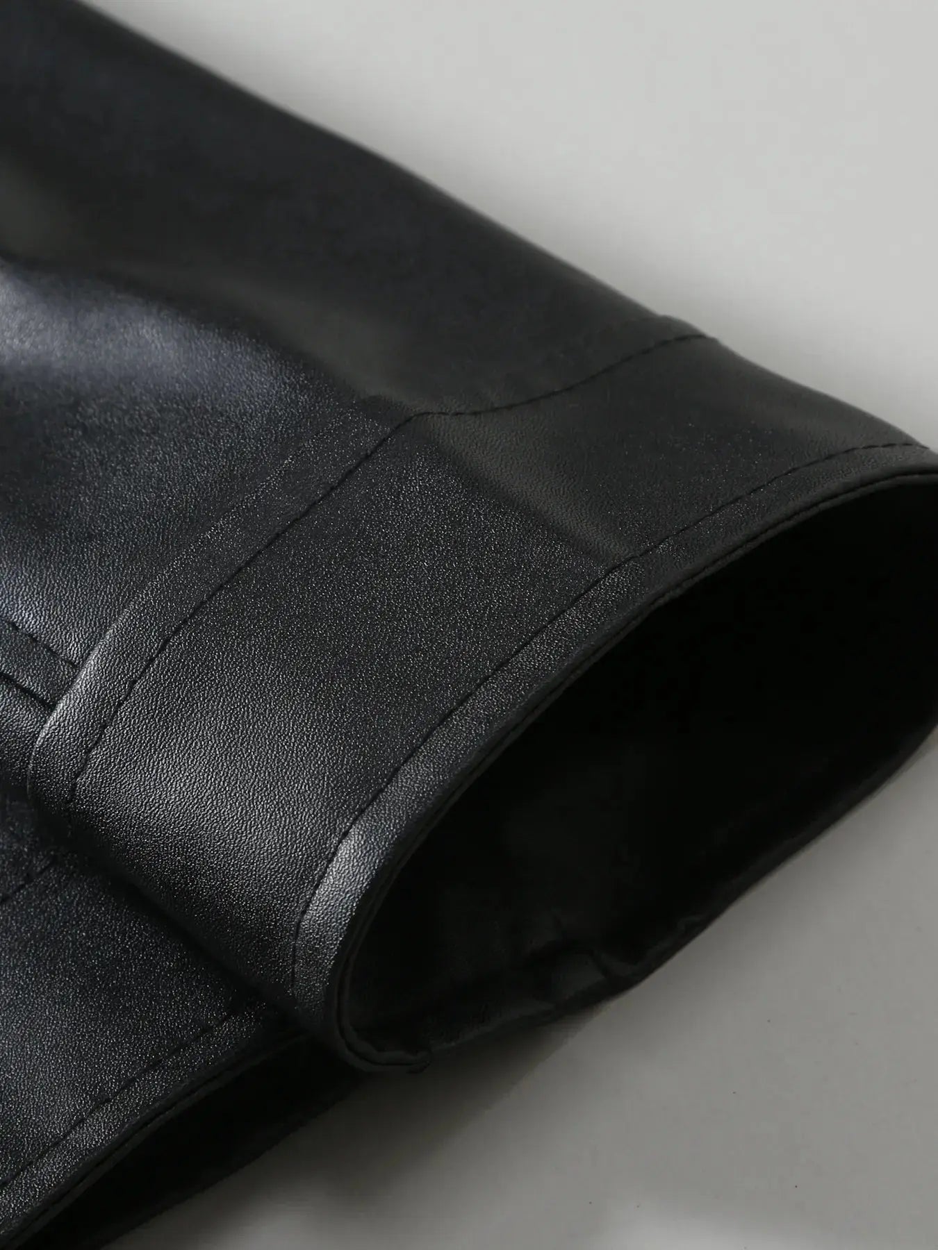 Men's Full Size Zip Up Leather Jacket Plus Size Simply Love