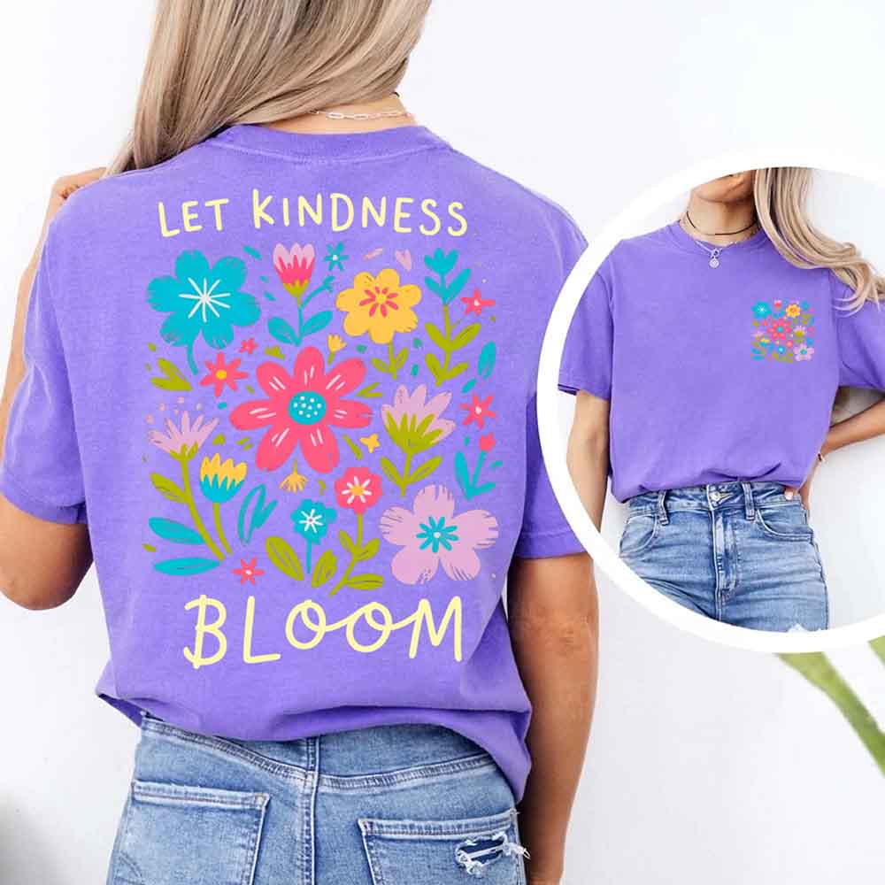 Kindness Matters Comfort Colors T-Shirt, Be Kind Positive Quote Tee Adorb Custom Tees