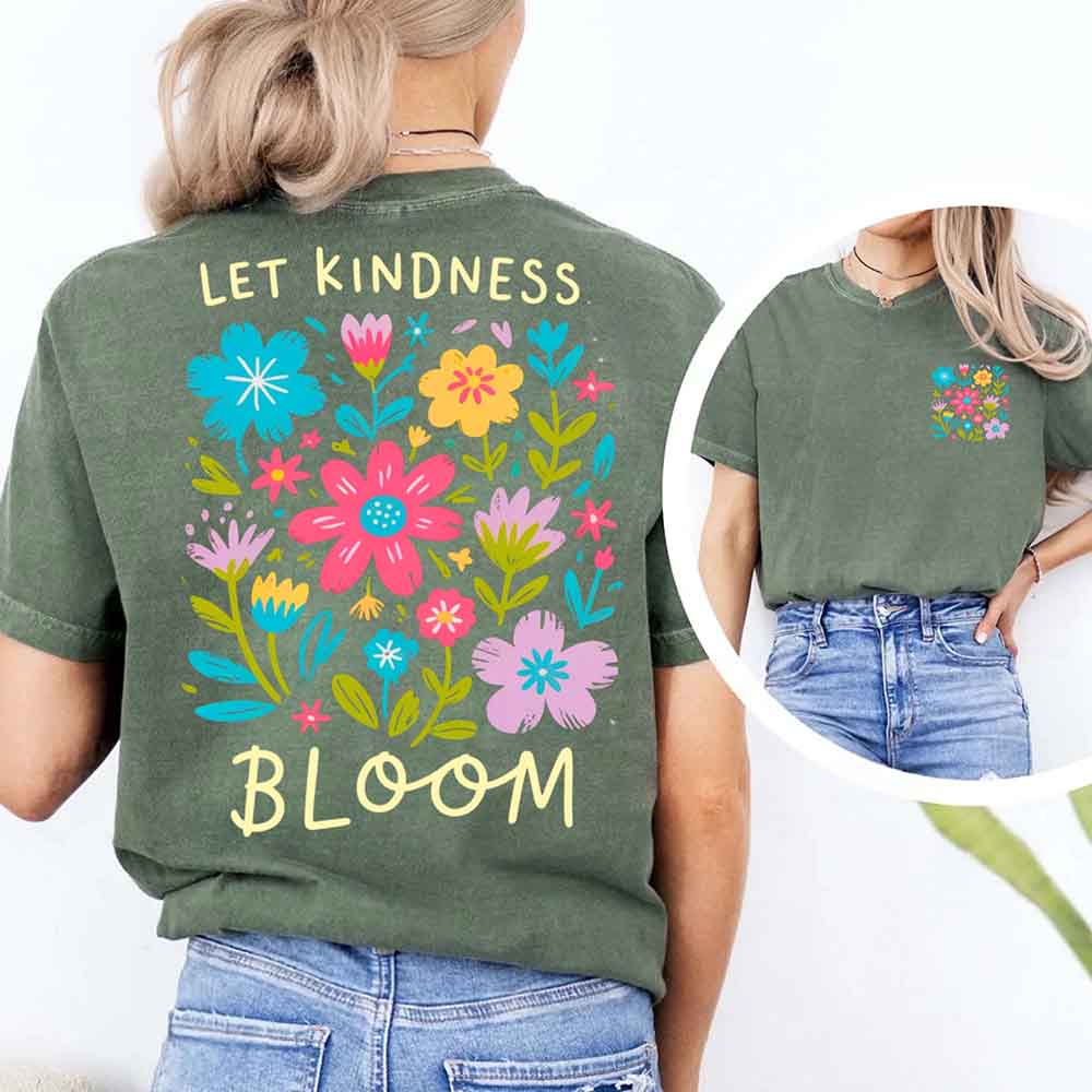 Kindness Matters Comfort Colors T-Shirt, Be Kind Positive Quote Tee Adorb Custom Tees