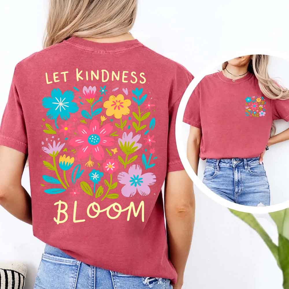 Kindness Matters Comfort Colors T-Shirt, Be Kind Positive Quote Tee Adorb Custom Tees