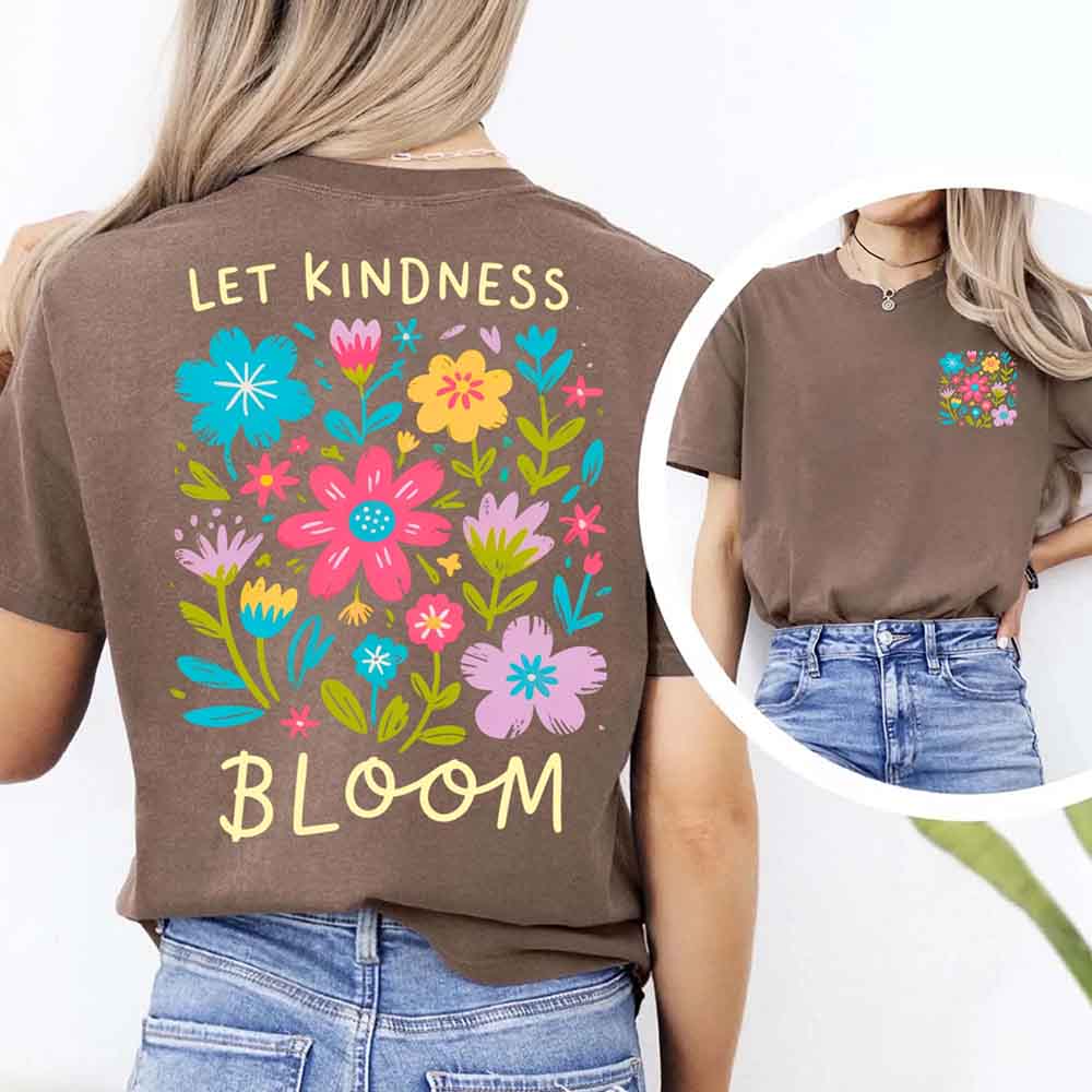 Kindness Matters Comfort Colors T-Shirt, Be Kind Positive Quote Tee Adorb Custom Tees