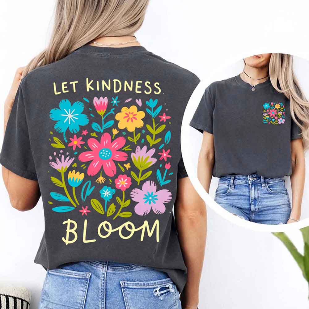 Kindness Matters Comfort Colors T-Shirt, Be Kind Positive Quote Tee Adorb Custom Tees