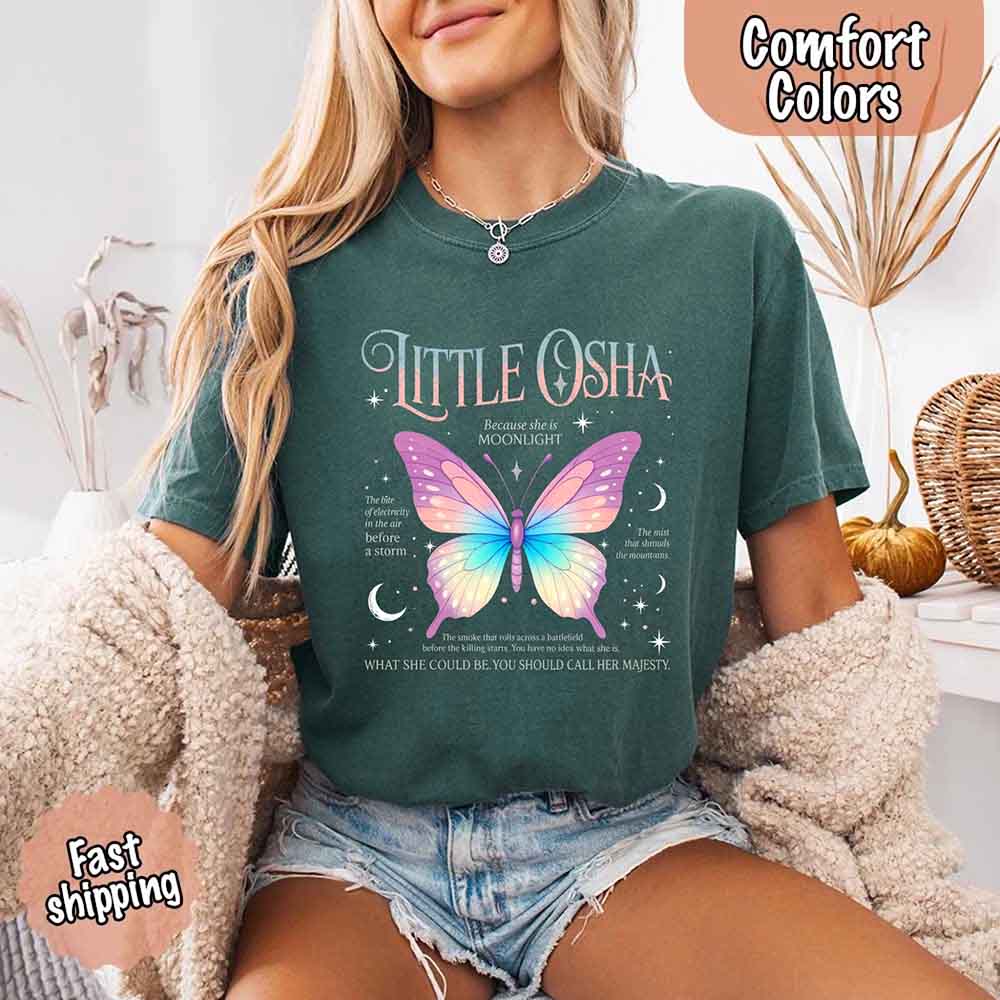 Butterfly Dreamscape Comfort Colors T-Shirt – Soft Aesthetic Tee for Women Adorb Custom Tees