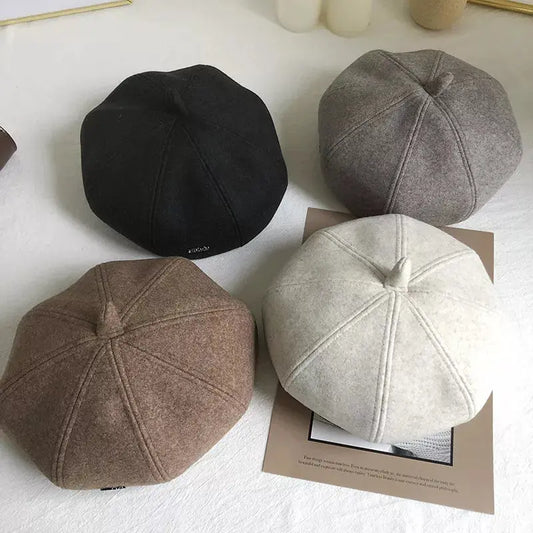 Solid Color Beret Hat Simply Love