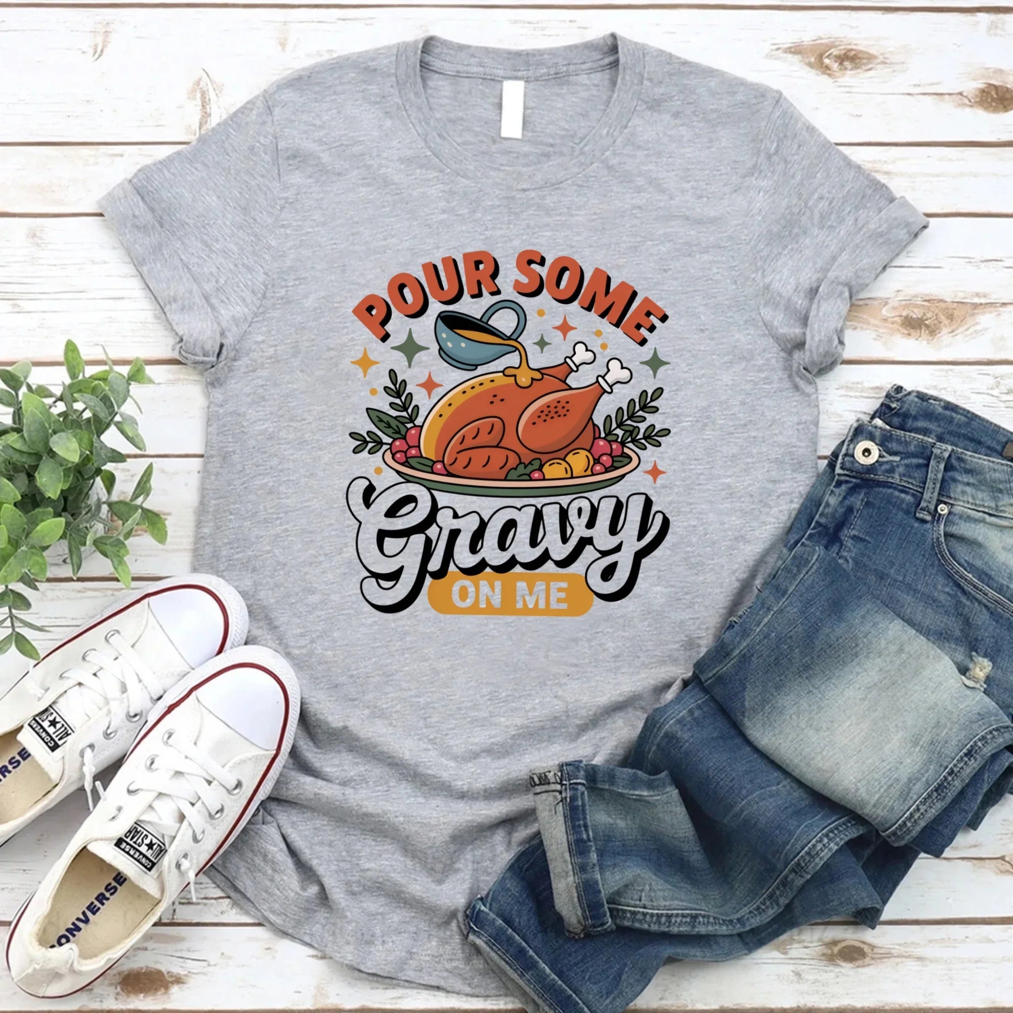 Funny Thanksgiving Couples Shirts – Baste & Gravy Matching Tees Adorb Custom Tees