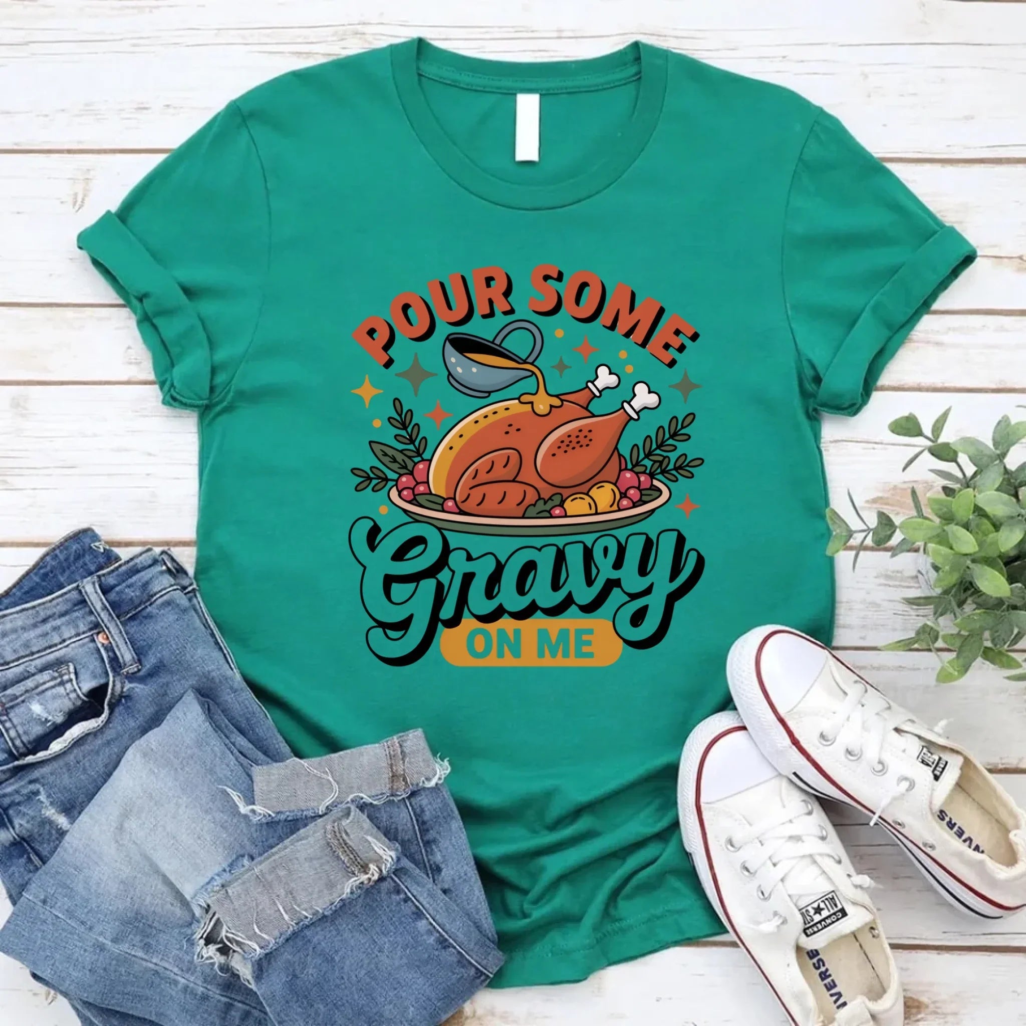 Funny Thanksgiving Couples Shirts – Baste & Gravy Matching Tees Adorb Custom Tees