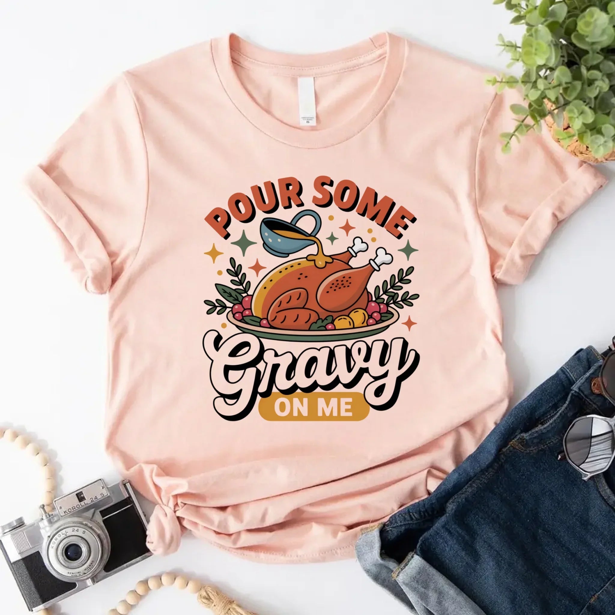 Funny Thanksgiving Couples Shirts – Baste & Gravy Matching Tees Adorb Custom Tees