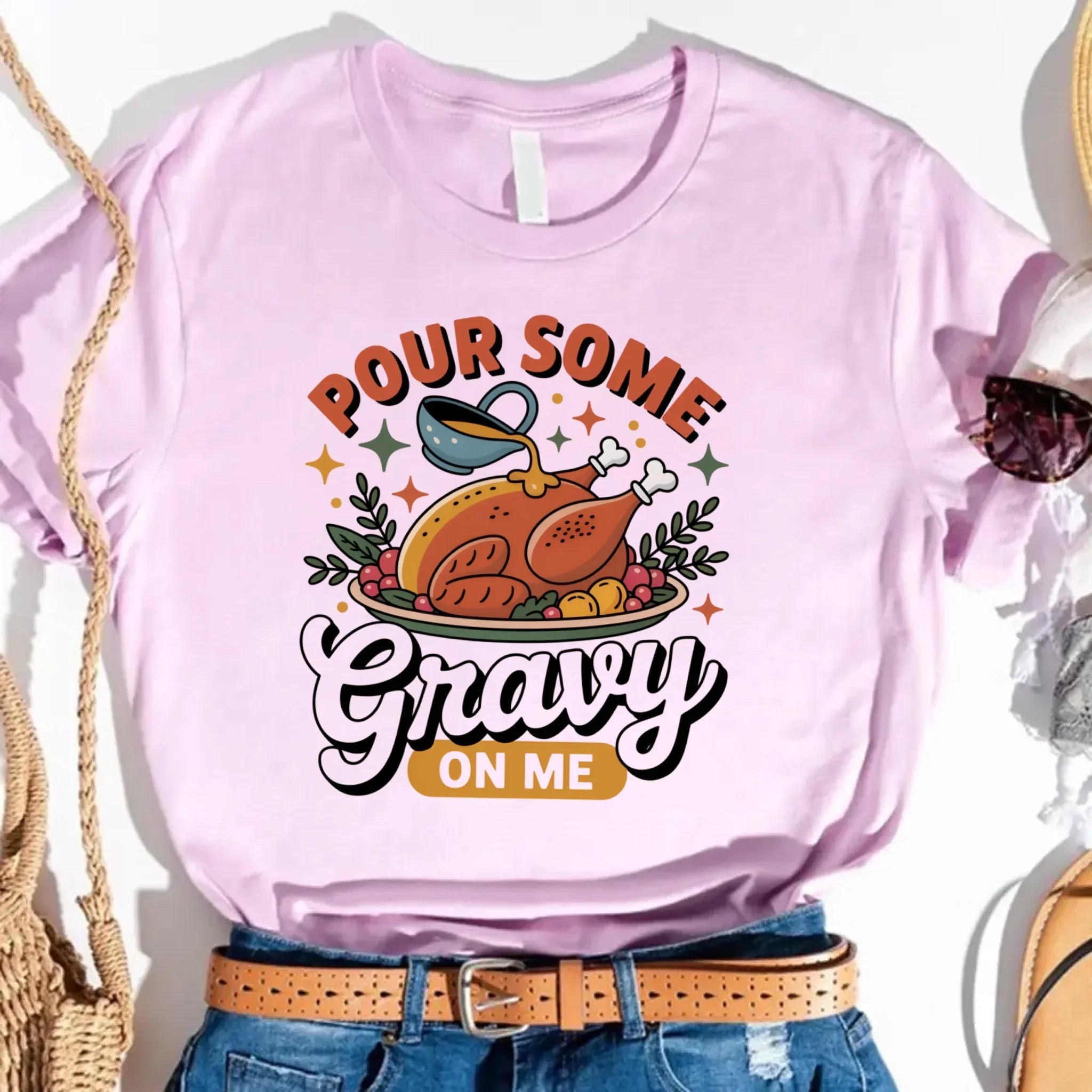 Funny Thanksgiving Couples Shirts – Baste & Gravy Matching Tees Adorb Custom Tees