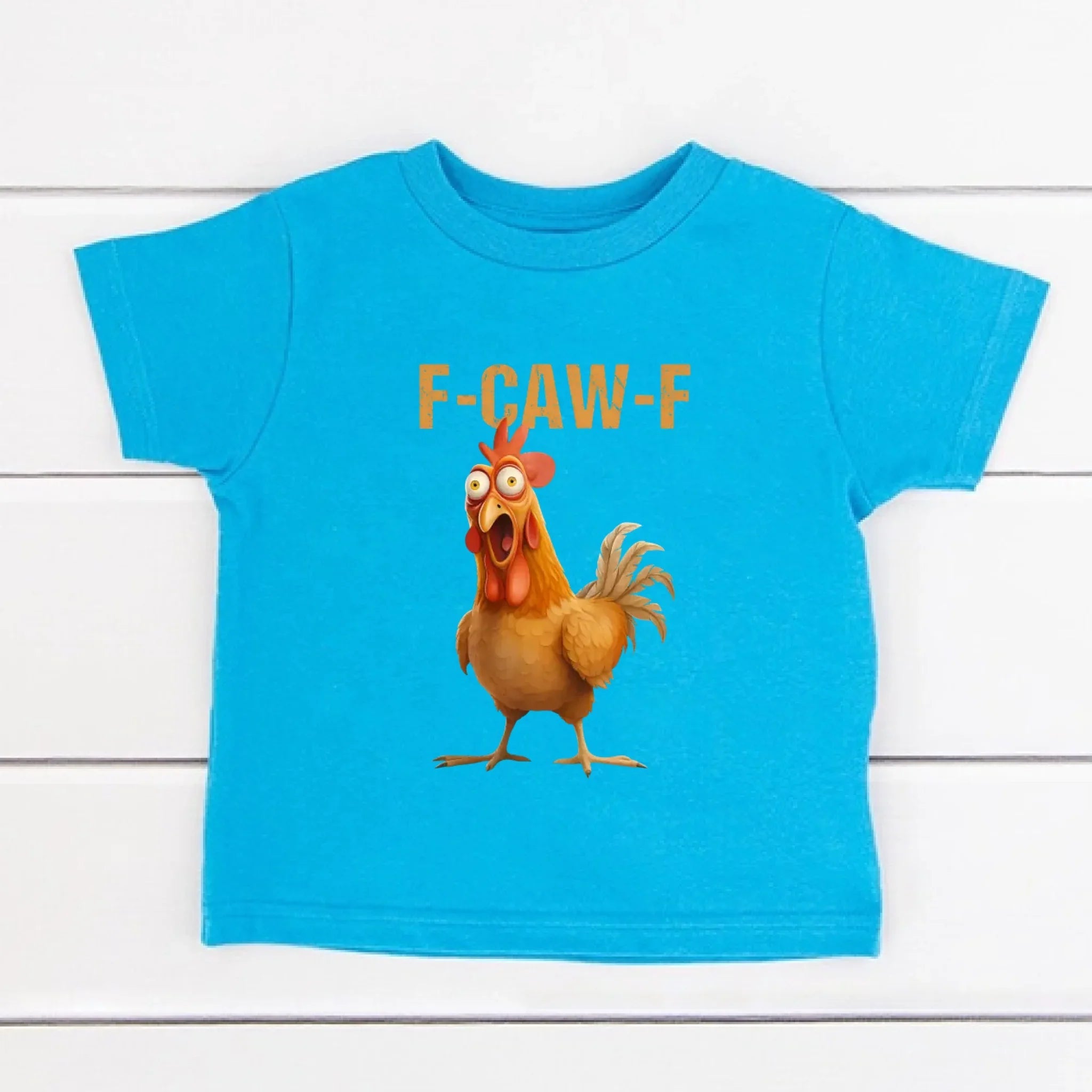 Funny F-Caw-F Rooster Kids T-Shirt Adorb Custom Tees