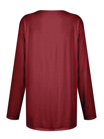 Cozy pocketed long sleeve tee