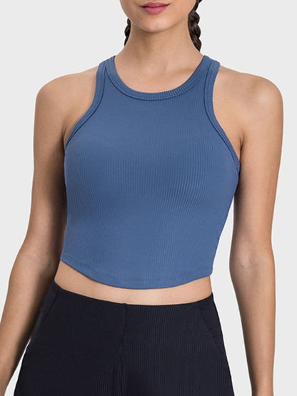 Round Neck Racerback Active Tank.