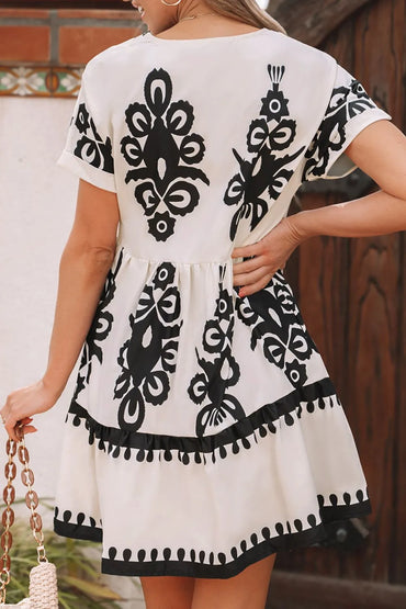 Simply Love: V-Neck Short Dress