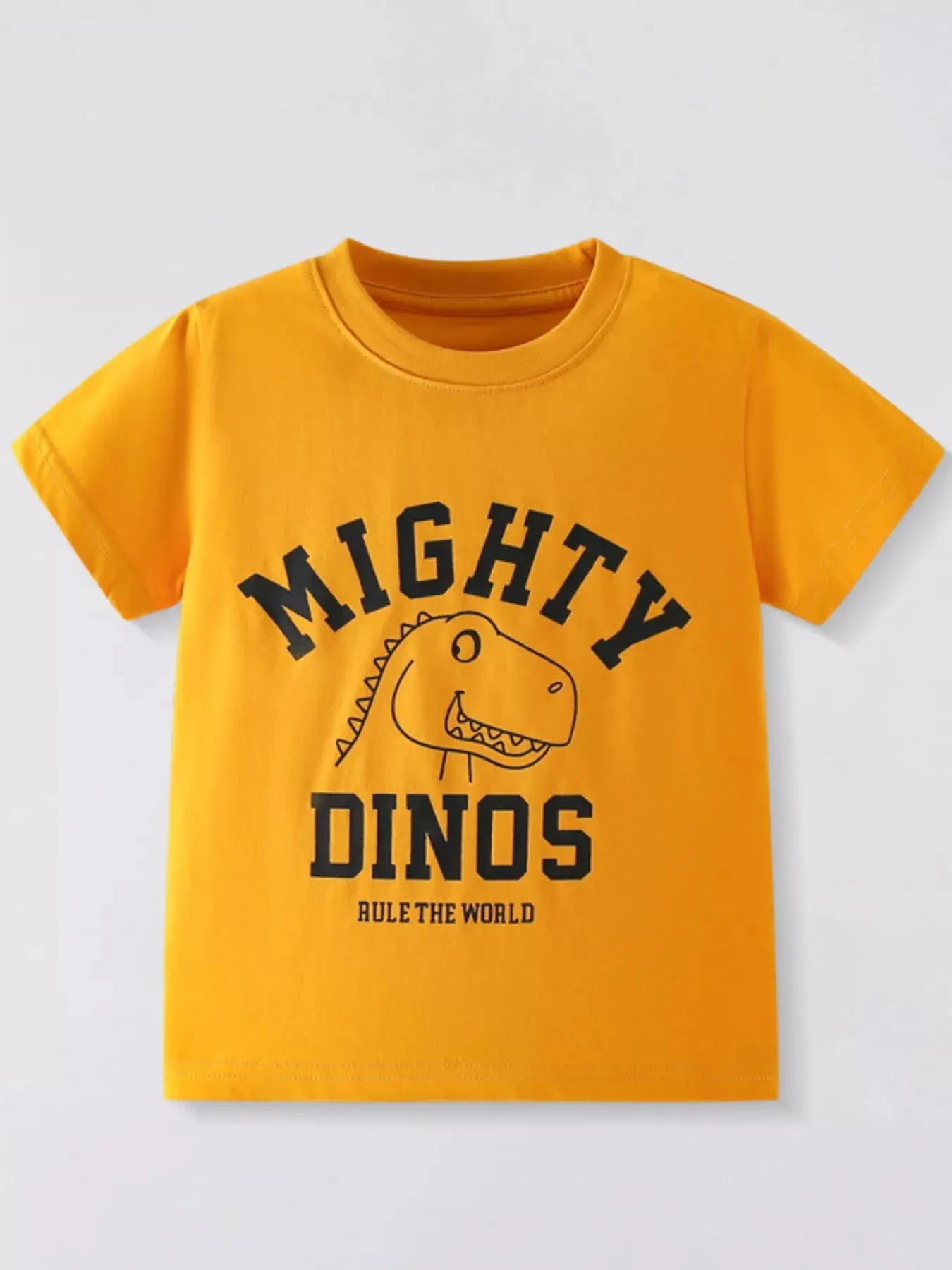 Children's Dinosaur Round Neck T-Shirt Simply Love