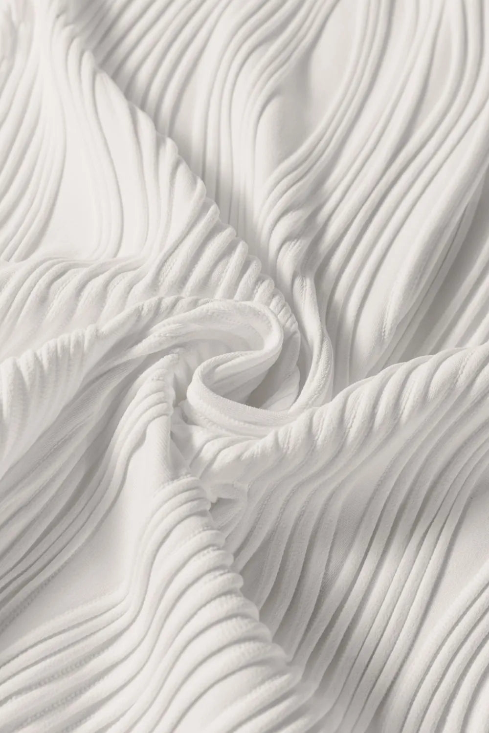 Wavy Textured Mock Neck Tank Simply Love