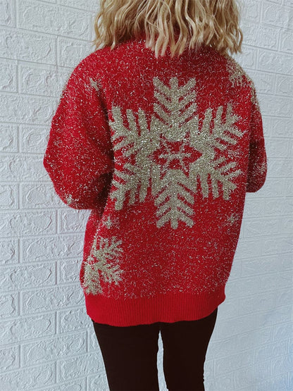 Christmas Element Round Neck Sweater.