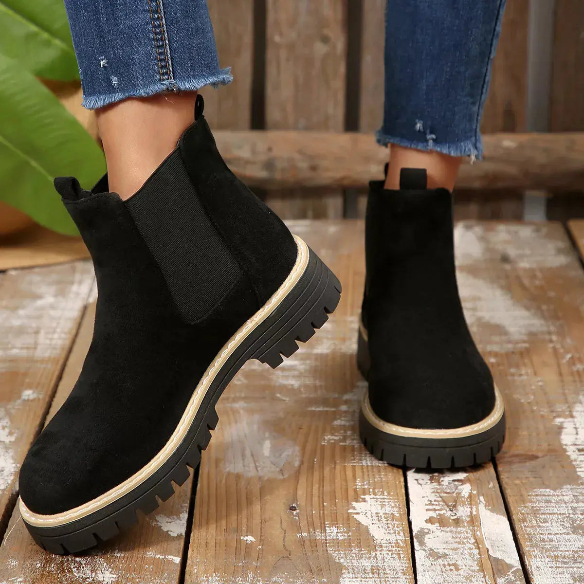 Round Toe Ankle Boots Simply Love