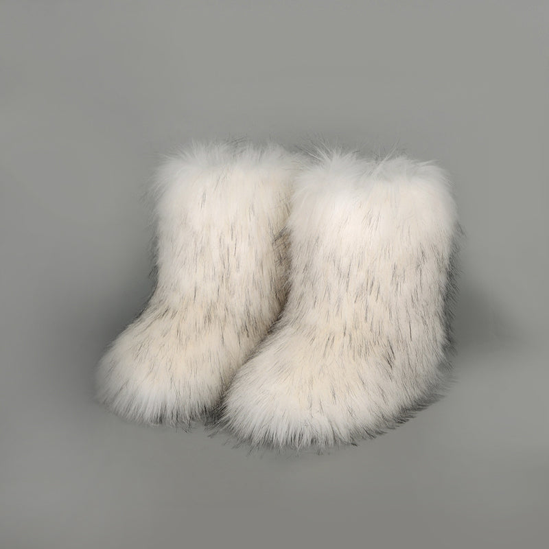 Maxx'd Out Fuzzy Platform Boots – Warm, Wild & Wow-Worthy! Coco’s Tee Boutique
