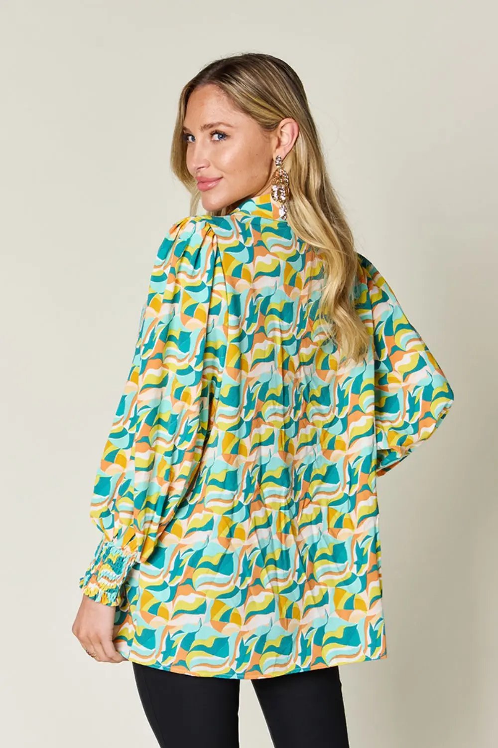 Double Take: Smocked Blouse, Long Sleeve - Love Salve