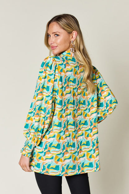 Double Take: Smocked Blouse, Long Sleeve